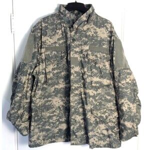 Vintage US Military M65 Coat Men XL-Reg Cold Weather Field Jacket Digital Camo